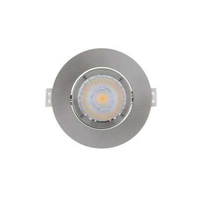 Inbouw LED-spot 4 Stuks Sanimex Njoy IP44 Dimbaar 6W 430 Lumen Geborsteld Aluminium Sanimex