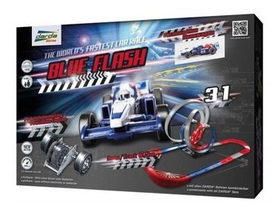 Darda racebaan Blue Flash 6,9 meter blauw/zwart Darda racebaan Blue Flash 6,9 meter blauw/zwart