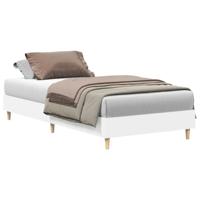 Bedframe zonder matras 75x190 cm spaanplaat wit - thumbnail