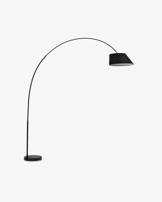 Kave Home Vloerlamp 'May', kleur zwart Kave Home Vloerlamp 'May', kleur zwart