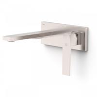 Wastafelmengkraan Inbouw Tres Slim Exclusive Rechte Uitloop en Hendel RVS - thumbnail