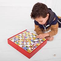 Bigjigs houten bordspellen, 4in1 - thumbnail