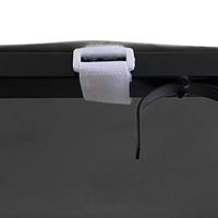 Luifel 2x2,3 m 180 g/m stof en staal antracietkleurig - thumbnail