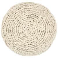 VidaXL Poef macramé handgemaakt 45x30 cm katoen - thumbnail