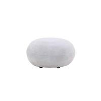 Nohr Poef 'Kellisha' Teddy, kleur Lichtgrijs - thumbnail