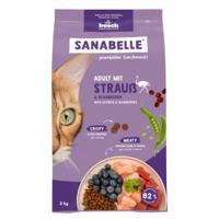 Sanabelle Adult met struisvogel en bosbessen kattenvoer 2 x 8 kg - thumbnail