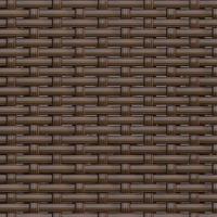 Tuinbank 3-zits met kussens poly rattan bruin - thumbnail