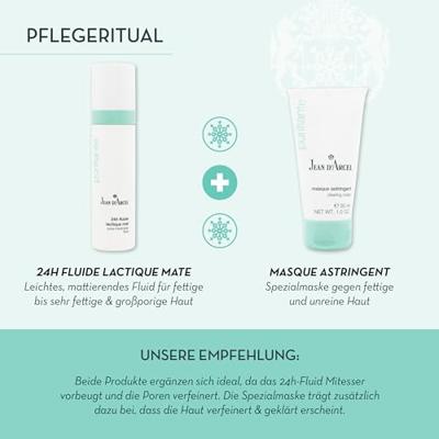 Jean D'Arcel Purifiante 24h Fluide Lactique Mat 50ml