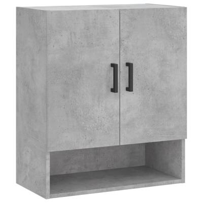 Wandkast 60x31x70 cm bewerkt hout betongrijs Wandkast 60x31x70 cm bewerkt hout betongrijs
