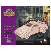 Eureka Gepetto&apos;s workshop houten bouwpakket 3d - raceauto - thumbnail