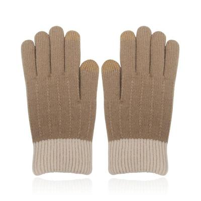 LGT JWLS Khaki Gebreide Dameshandschoenen - Extra Warme Voering