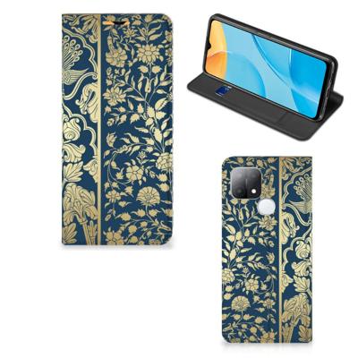 OPPO A15 Smart Cover Beige Flowers OPPO A15 Smart Cover Beige Flowers