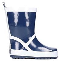 Playshoes regenlaarzen uni Marine Witte Streep-34-35 - thumbnail
