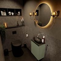 MONDIAZ FOWY toiletmeubel 40cm kleur army. Waskom positie midden kleur urban | urban. Zonder kraangat - thumbnail