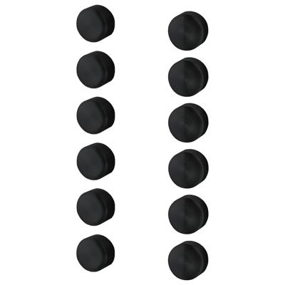 Afdekkapjes Haceka Ixi Set Van 12 Stuks Mat Zwart Haceka Afdekkapjes Haceka Ixi Set Van 12 Stuks Mat Zwart Haceka