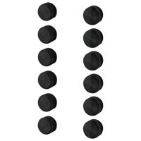 Afdekkapjes Haceka Ixi Set Van 12 Stuks Mat Zwart Haceka - thumbnail