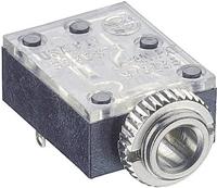 Lumberg 1503 09 Jackplug 3,5 mm Bus, inbouw horizontaal Aantal polen: 3 Stereo Zwart 1 stuk(s) - thumbnail