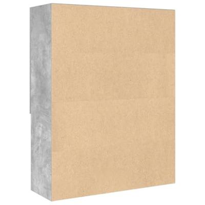 VidaXL Wasmachinekast 70,5x25,5x90 cm betongrijs