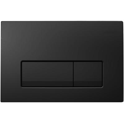 Bedieningsplaat Delta 50 by Geberit Mechanisch Frontbediening Mat Zwart