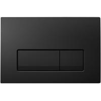 Bedieningsplaat Delta 50 by Geberit Mechanisch Frontbediening Mat Zwart - thumbnail