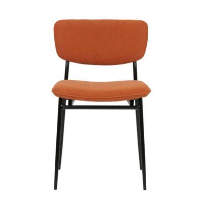 WOOOD Eetkamerstoel 'Dané' Rib, kleur Oranje WOOOD Eetkamerstoel 'Dané' Rib, kleur Oranje