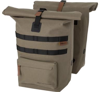 Convoy Dubbele Fietstas Urban Click'nGo MIK Taupe