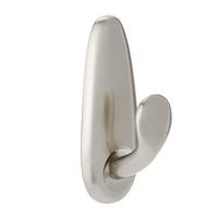 3M Command ® medium metalen haak „klassiek” (l x b x h) 83 x 32 x 32 mm Nikkel (geborsteld) Inhoud: 1 stuk(s) - thumbnail