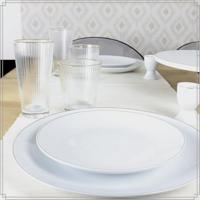 OTIX Serviesset Bordenset 6 persoons 18-delig Wit met Gouden rand P... - thumbnail