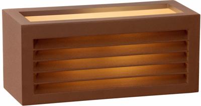 Lucide DIMO - Wandlamp Binnen/Buiten - 1xE27 - IP54 - Roest bruin
