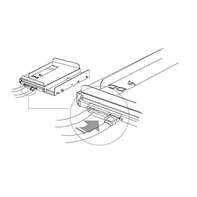 Fantec QB-Bracket 25 Inbouwlijst voor 2.5 SSDs/HDDs Fantec QB-Bracket 25 Inbouwlijst voor 2.5 SSDs/HDDs