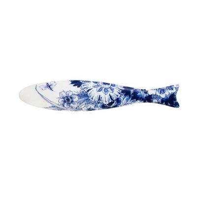 ROYAL DELFT - Blue Herring - Haring Dragonfly Flower