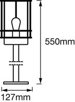 LEDVANCE 4058075206564 ENDURA® CLASSIC POST L Staande buitenlamp E27 0 W - thumbnail