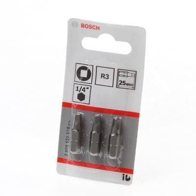 Bosch Accessoires 3X Bit Extra-Hard 4Kant 1/4" 25 - 2608521110 Bosch Accessoires 3X Bit Extra-Hard 4Kant 1/4" 25 - 2608521110