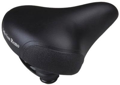 Selle San Remo Fietszadel marwi citybike unisex met hoekbescherming - zwart