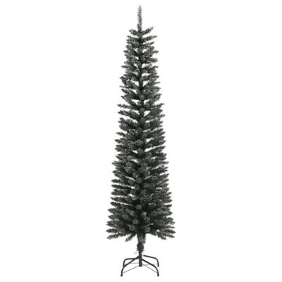 VidaXL Kunstkerstboom met standaard smal 180 cm pvc groen VidaXL Kunstkerstboom met standaard smal 180 cm pvc groen