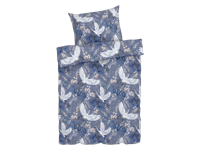 LIVARNO home Satijnen dekbedovertrek 140 x 200 cm (Vogel) - thumbnail
