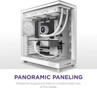 Mid-Tower Case - NZXT - H6 Flow - Dubbele kamer - Luchtkoeling - Wit - thumbnail