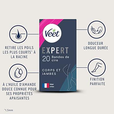 Veet Expert Koude Waxstrips Benen & Lichaam Gevoelige Huid