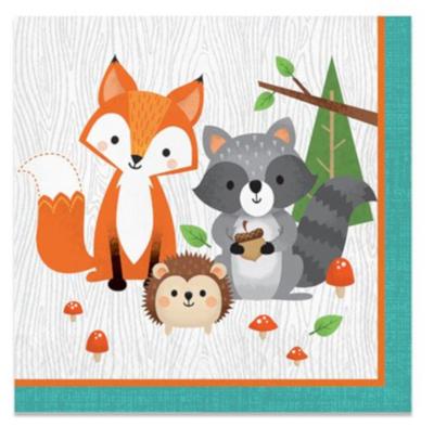 Haza Witbaard wild ones servetten, 16st.