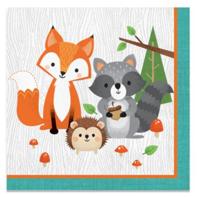 Haza Witbaard wild ones servetten, 16st. - thumbnail