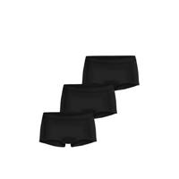 3-pack dames boxershort zwart - Dames katoenen onderbroeken - Boxershorts dames - thumbnail