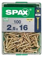 Schroefdoos SPAX Houten schroef Platte kop (2,5 x 16 mm) - thumbnail