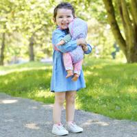 Corolle draagdoek bloemen voor babypop van 36-42cm - thumbnail