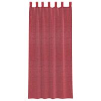 Gordijnen voile met roedezakken 2 st wijnrood - thumbnail