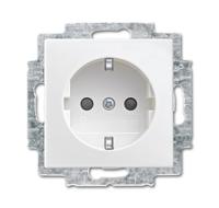 Busch-Jaeger 20 EUCBLI-914 Wandcontactdoos met randaarde Inzetstuk Busch-balance SI Alpine-wit 1 stuk(s) - thumbnail