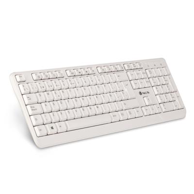 Toetsenbord NGS NGS-KEYBOARD-0284 Wit Qwerty Spaans