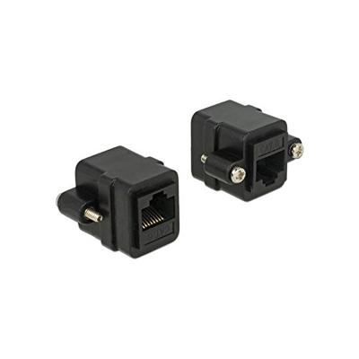 Delock 85124 Adapter RJ45-aansluiting > RJ45-aansluiting paneelmontage Cat.6 UTP