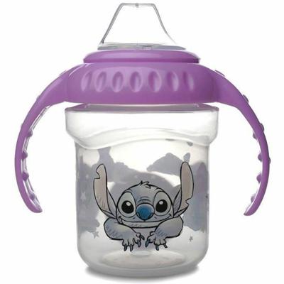 Beker met handvatten - THERMOBABY - 250 ml - Siliconen tuit - Lilo & Stitch