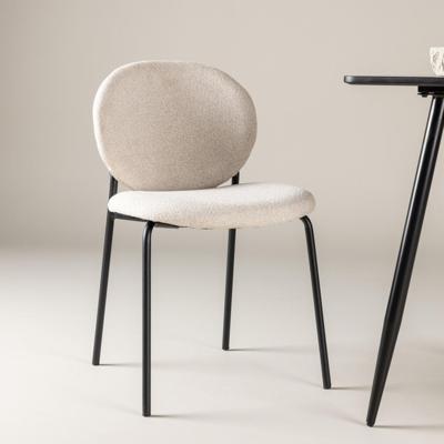 Nohr Eetkamerstoel 'Marguita' Bouclé, kleur Beige