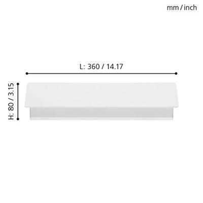 Eglo Strakke wandlampZubialde 36cm wit - 99086